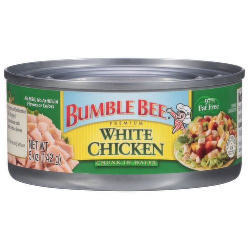 Bumble Bee White Chicken, Chunk in Water, Premium