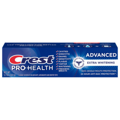 Crest Toothpaste, Extra Whitening, Advanced