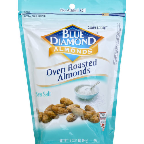 Blue Diamond Almonds, Oven Roasted, Sea Salt