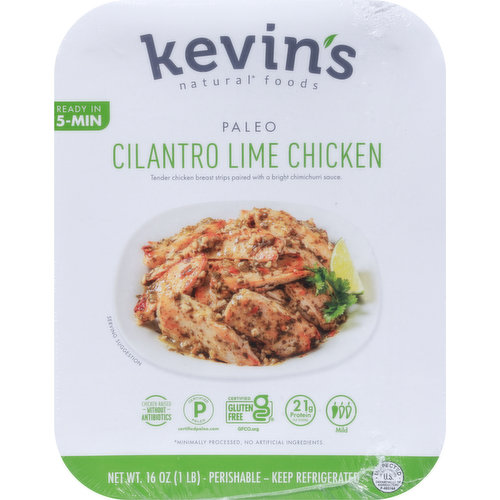 Kevin's Natural Foods Cilantro Lime Chicken, Paleo, Mild