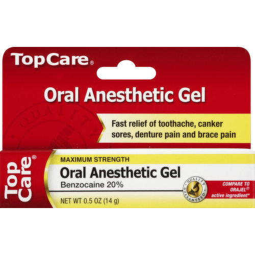 TopCare Oral Anesthetic Gel, Maximum Strength
