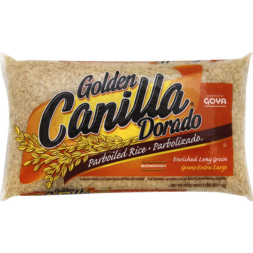 Canilla Parboiled Rice, Enriched, Long Grain