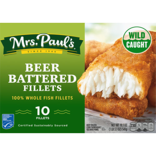 Wild caught. Since 1946. Good for you. Good for the environment. 2x USDA recommends eating seafood 2 times per week. Wild Caught: 100% of our fish is wild caught. We have full traceability of all our fish. This product contains a negligible level of alcohol for flavoring only. Most evaporates during the heating process. MSC: Certified sustainable seafood. msc.org. Certified sustainably sourced. 100% of our fish is certified by third parties for sustainability. From an MSC certified sustainable fishery. www.msc.org.