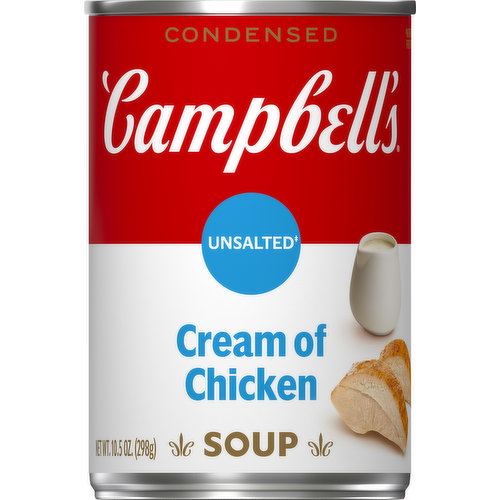Condensed Soup, Cream of Chicken, Unsalted