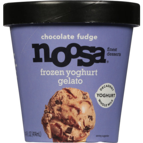 Noosa Gelato, Frozen Yoghurt, Chocolate Fudge