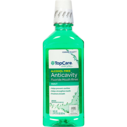 TopCare Fluoride Mouth Rinse, Anticavity, Mint