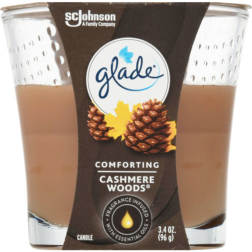 Glade Candle, Cashmere Woods, Comforting