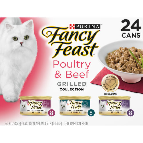Fancy Feast Gourmet Cat Food, Grilled Collection, Poultry & Beef