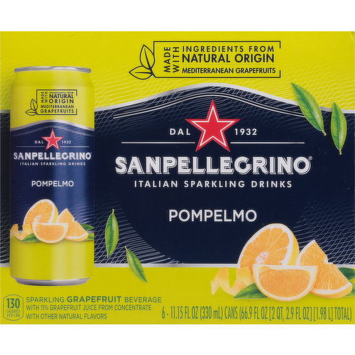 Sanpellegrino Sparkling Drinks, Italian, Pompelmo