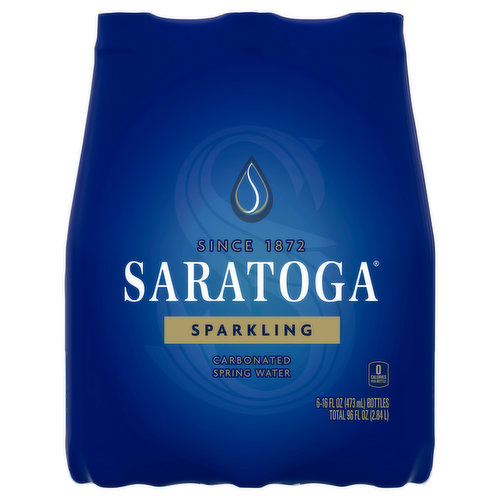 Saratoga Spring Water, Carbonated, Sparkling