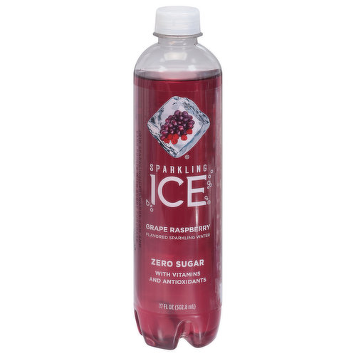 Sparkling Ice Sparkling Water, Zero Sugar, Grape Raspberry Flavored