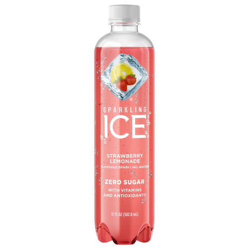 Sparkling Ice Sparkling Water, Zero Sugar, Strawberry Lemonade Flavored