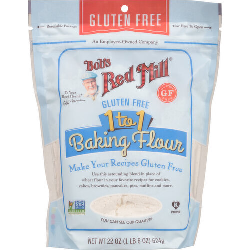 Bob's Red Mill Baking Flour, Gluten Free, 1 to 1