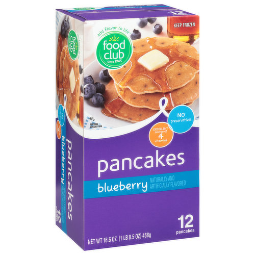 Food Club Pancakes, Blueberry