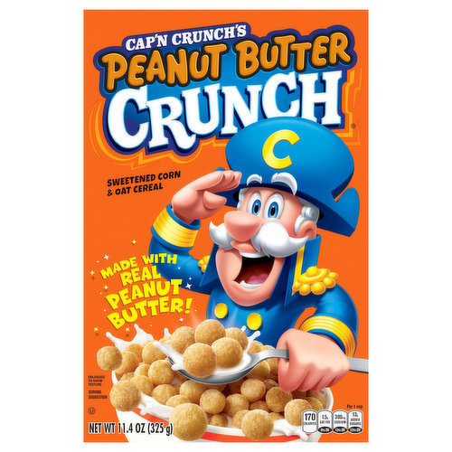 Cereal, Peanut Butter Crunch, Sweetened Corn & Oat