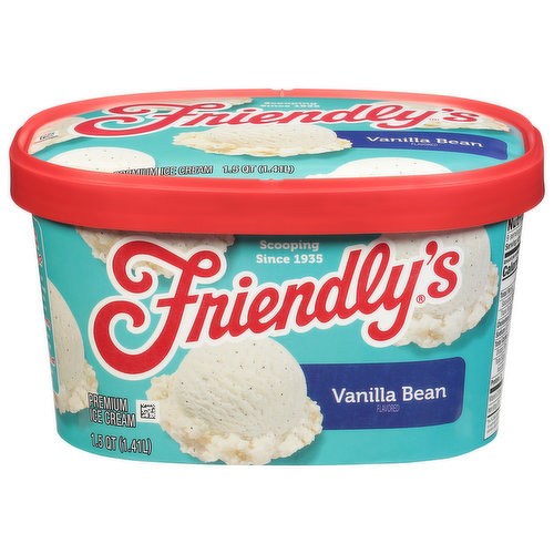 Friendly's Ice Cream, Premium, Vanilla Bean Flavored