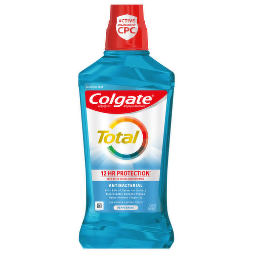 Colgate Mouthwash, Peppermint, Antiplaque, Antibacterial