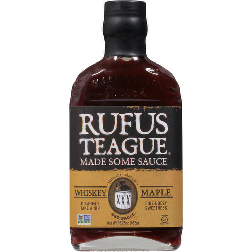 Rufus Teague BBQ Sauce, Whiskey Maple