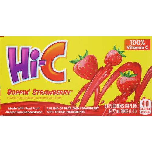 Hi-C Fruit Drink, Boppin' Strawberry