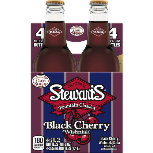 Stewart's Wishniak Soda, Black Cherry