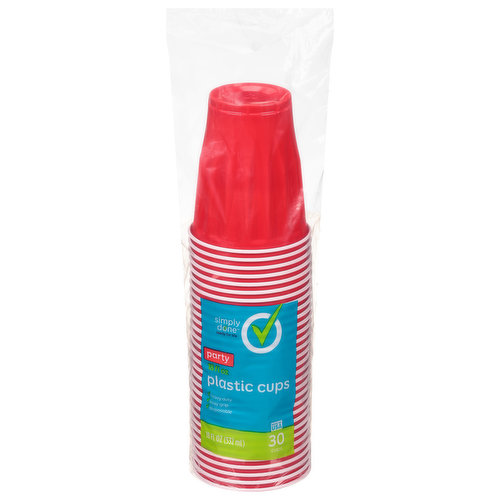 Simply Done Plastic Cups, Party, 18 Fluid Ounce