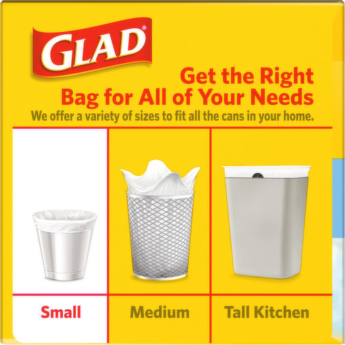 Glad Small Twist-Tie Trash Bags, Febreze Fresh Clean Scent - 4 Gal