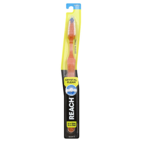 Reach Toothbrush, Crystal Clean, Soft