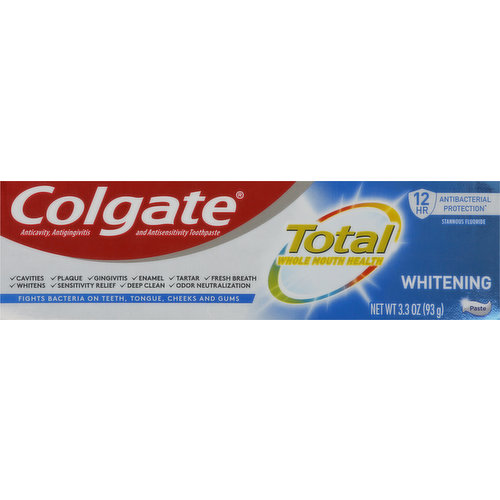 Colgate Toothpaste, Whitening