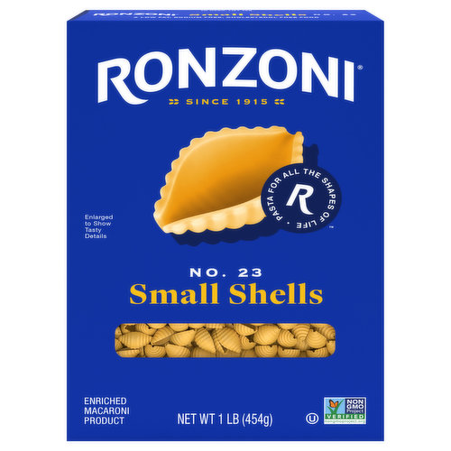 Ronzoni Shells, Small, No. 23