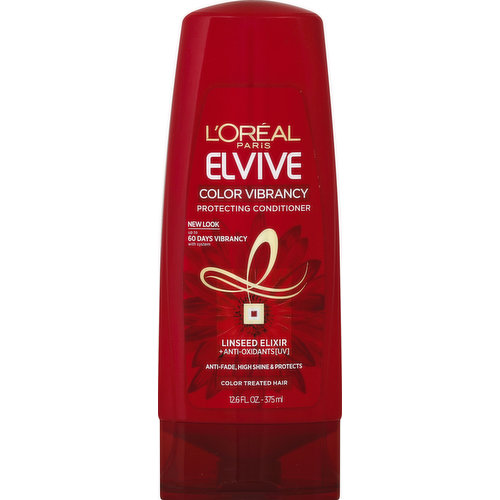 L'Oreal Conditioner, Protecting, Color Vibrancy Linseed Elixir + Anti-Oxidants [UV]