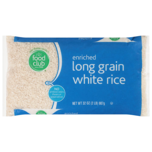 Food Club White Rice, Long Grain, Enriched