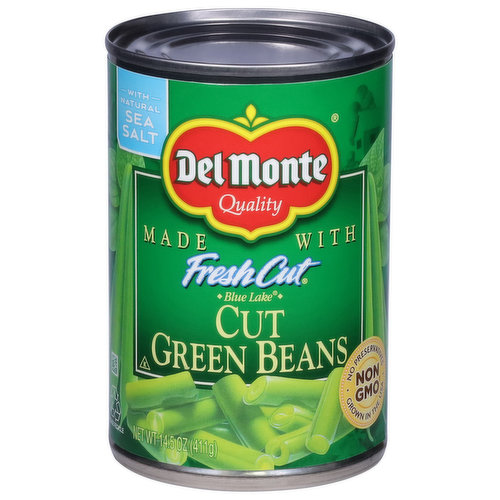 Del Monte Green Beans, Cut, Blue Lake