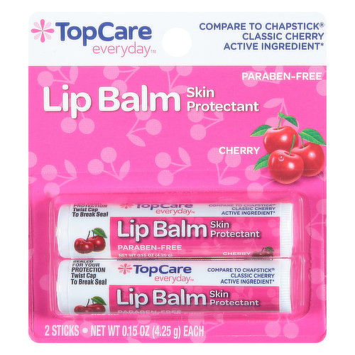 TopCare Lip Balm, Skin Protectant, Cherry