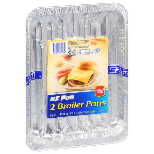 EZ Foil Broiler Pans, Large Size
