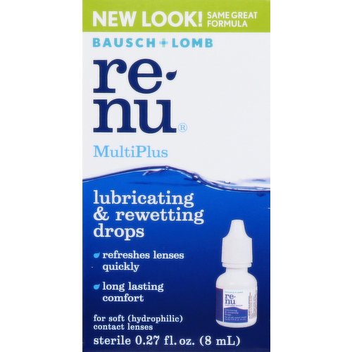 ReNu Lubricating & Rewetting Drops, MultiPlus, Sterile