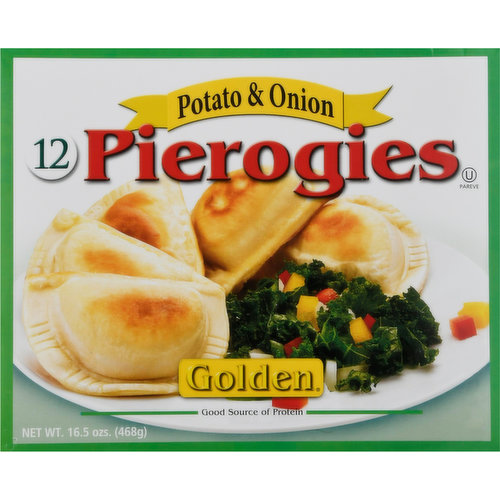 Golden Pierogies, Potato & Onion