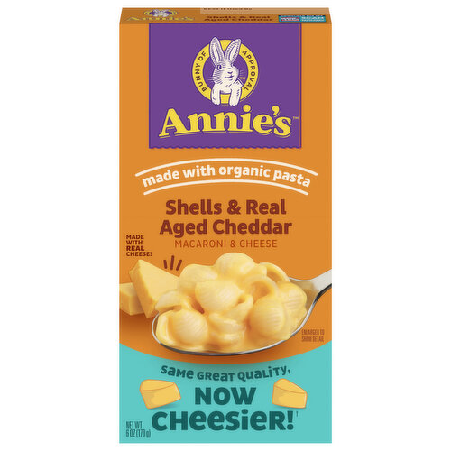 Annie's Macaroni & Cheese, Shell & Real Aged Cheddar