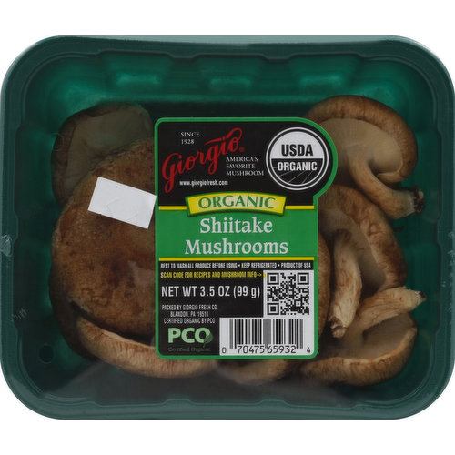 Giorgio Mushrooms, Organic, Shiitake