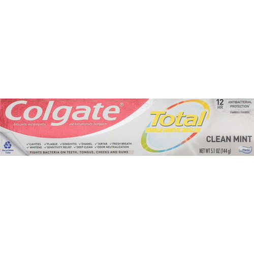 Colgate Toothpaste, Clean Mint