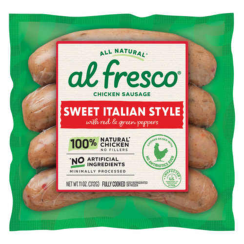 Al Fresco Chicken Sausage, Sweet Italian Style