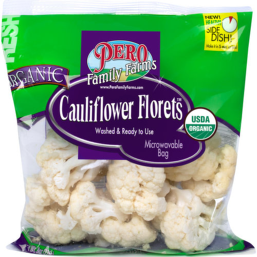 Pero Family Farms Cauliflower Florets, Organic