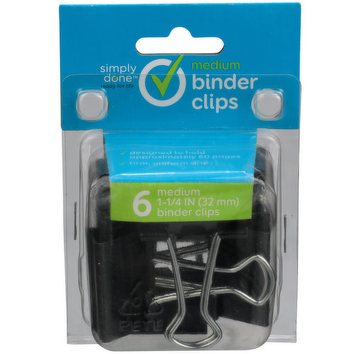 Simply Done Medium Binder Clips