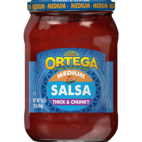 Ortega Salsa, Thick & Chunky, Medium