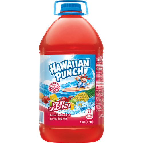 Hawaiian Punch Flavored Juice Drink, Fruit Juicy Red