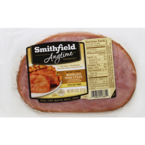 Smithfield Ham Steak, Boneless, Honey Cured