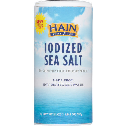 Hain Sea Salt, Iodized