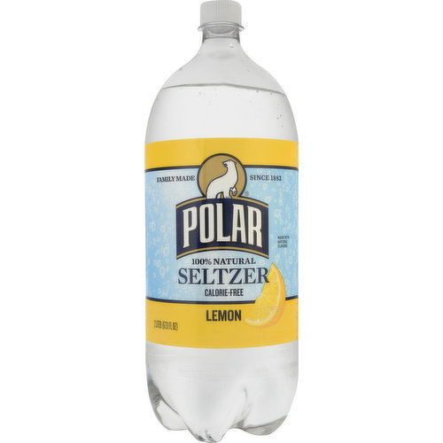 Polar Seltzer, 100% Natural, Lemon