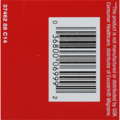 TopCare Migraine Relief, Coated Caplets