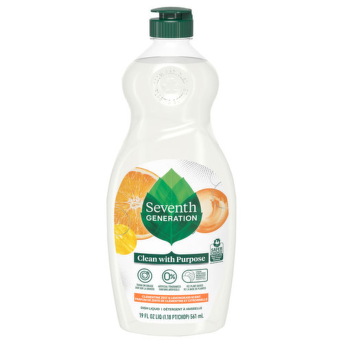 Dish Liquid, Clementine Zest & Lemongrass Scent