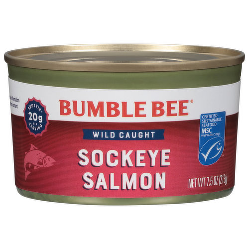 Bumble Bee Sockeye Salmon, Wild Caught